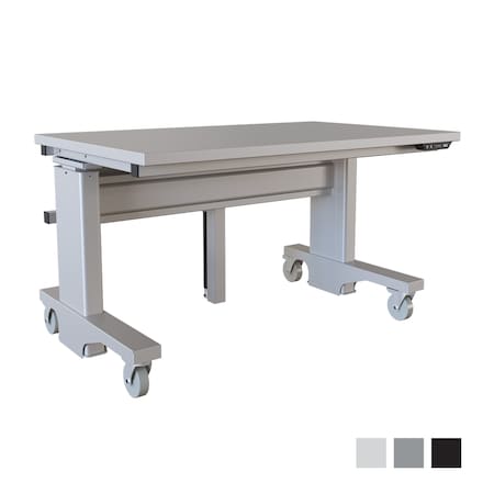 Bostontec Electric Height Adjust Workbench, 30"d X 48"w, 600 lb cap